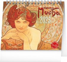 Kalendář PGS-33756 Alfons Mucha 2025 16,5x13cm foto